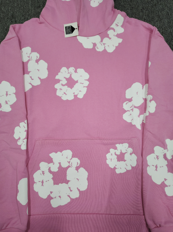 Pink / White Denim Tears Hoodie