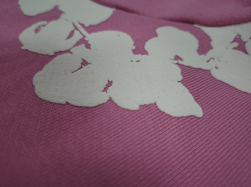 Pink / White Denim Tears Hoodie
