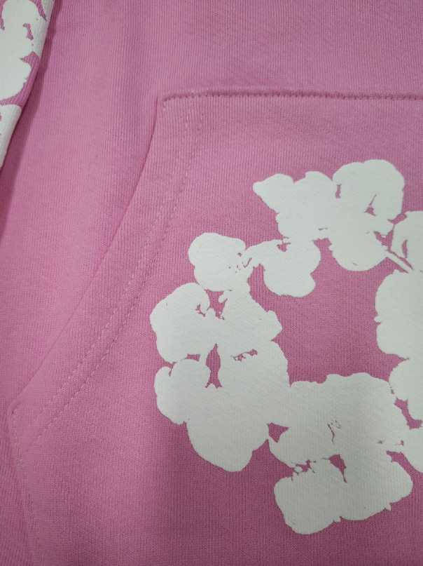 Pink / White Denim Tears Hoodie