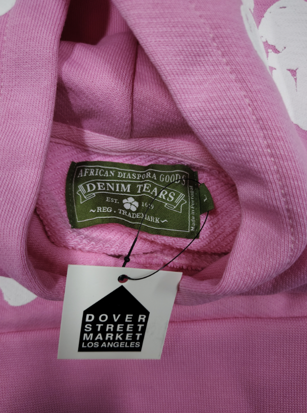 Pink / White Denim Tears Hoodie