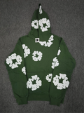 Green / White Denim Tears Hoodie