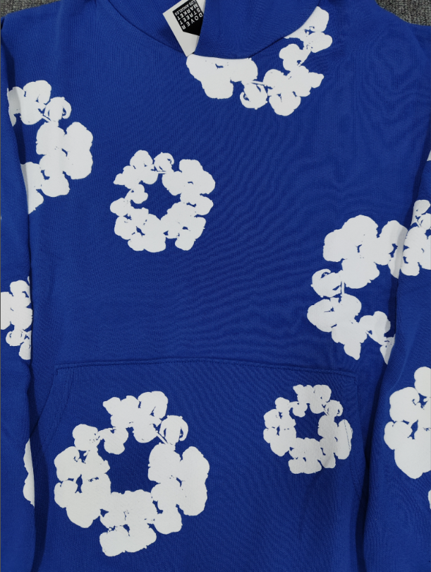Blue / White Denim Tears Hoodie