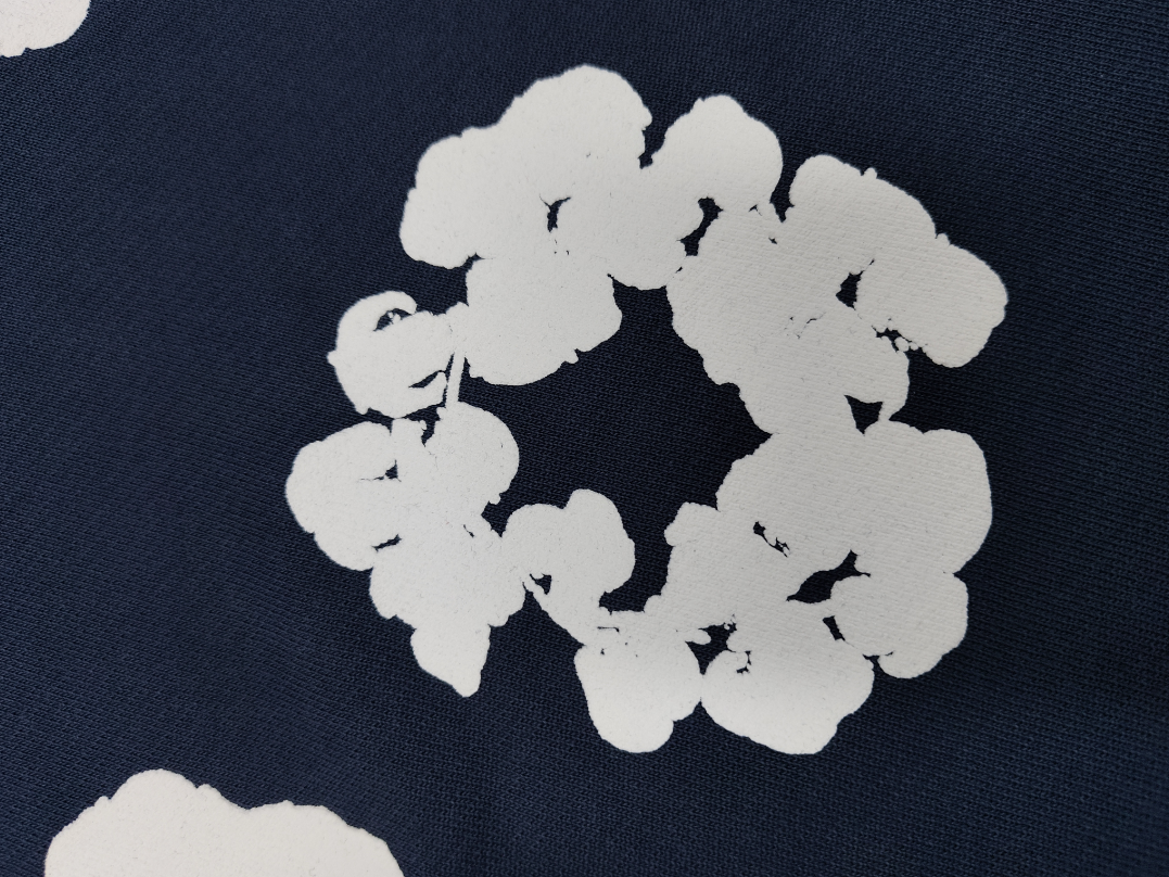 Dark Blue / White Denim Tears Hoodie