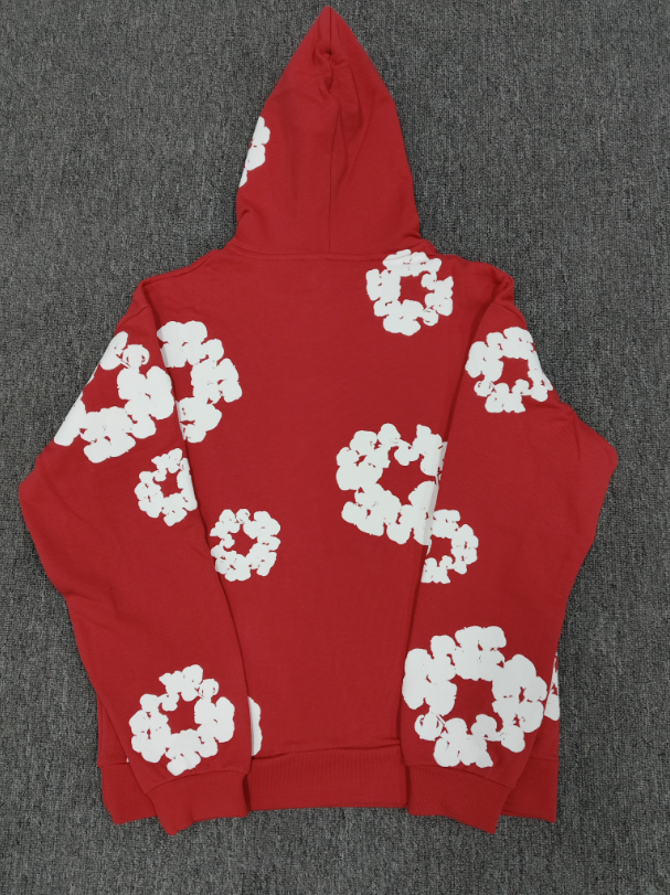 Red / White Denim Tears Hoodie