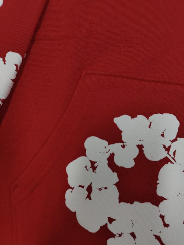 Red / White Denim Tears Hoodie
