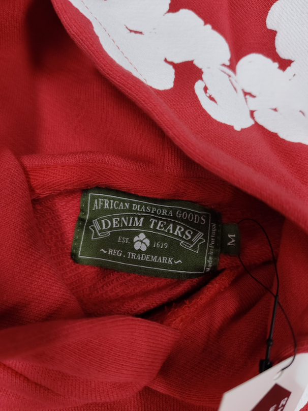 Red / White Denim Tears Hoodie