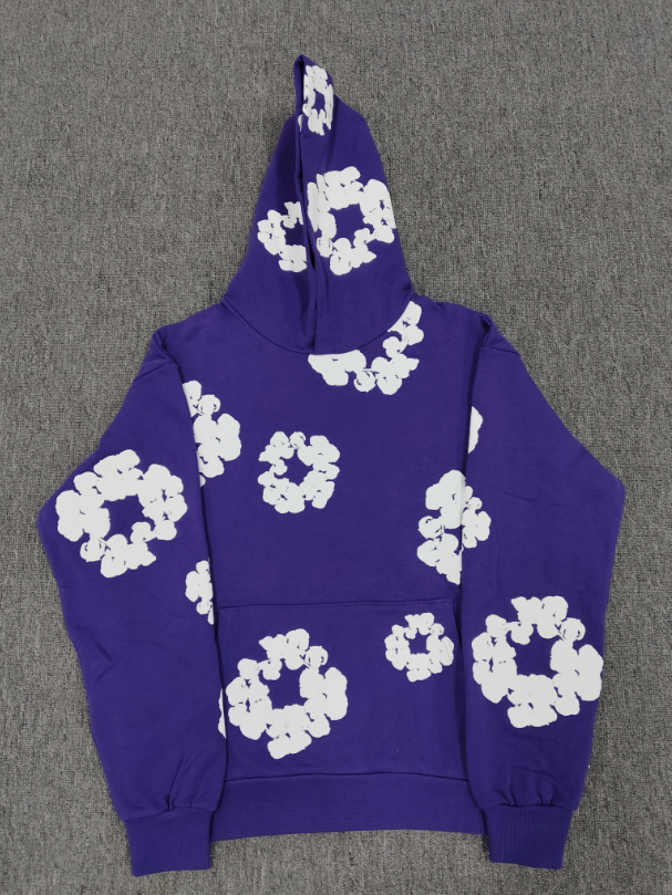 Purple / White Denim Tears Hoodie
