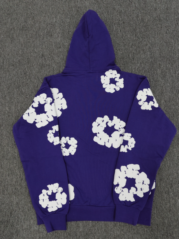 Purple / White Denim Tears Hoodie
