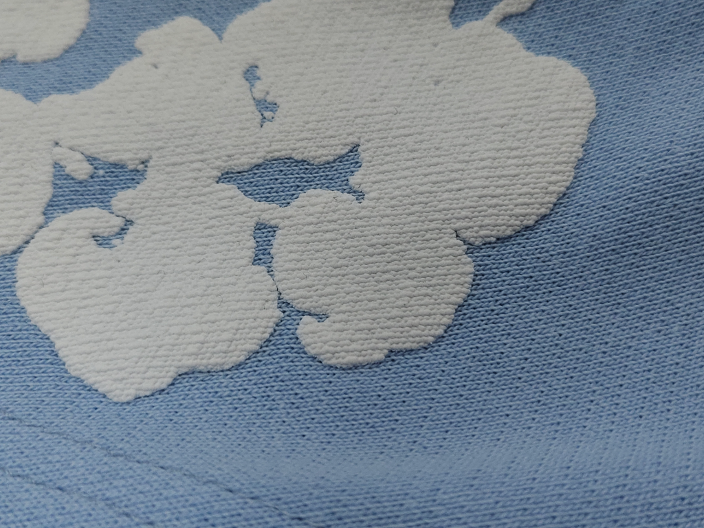 Light Blue / White Denim Tears Hoodie
