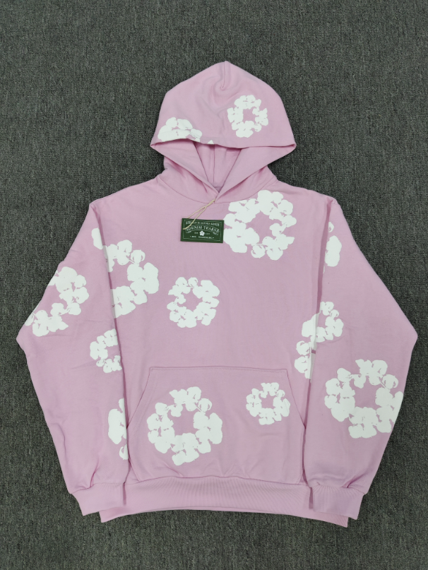 Light Pink / White Denim Tears Hoodie