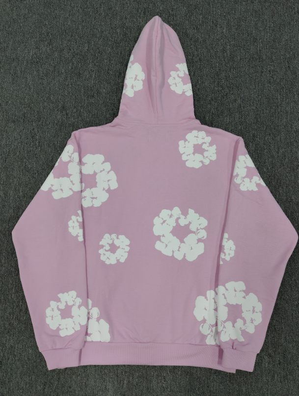 Light Pink / White Denim Tears Hoodie