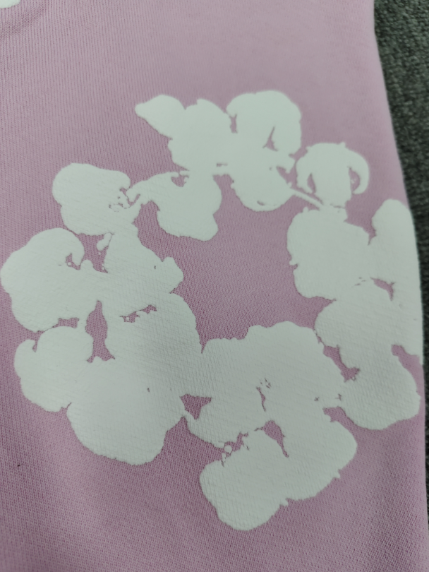 Light Pink / White Denim Tears Hoodie