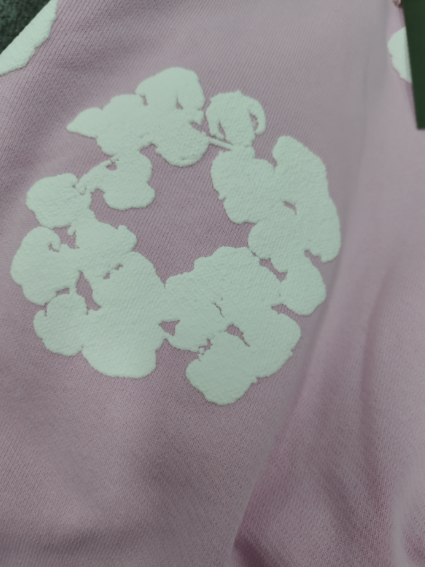 Light Pink / White Denim Tears Hoodie