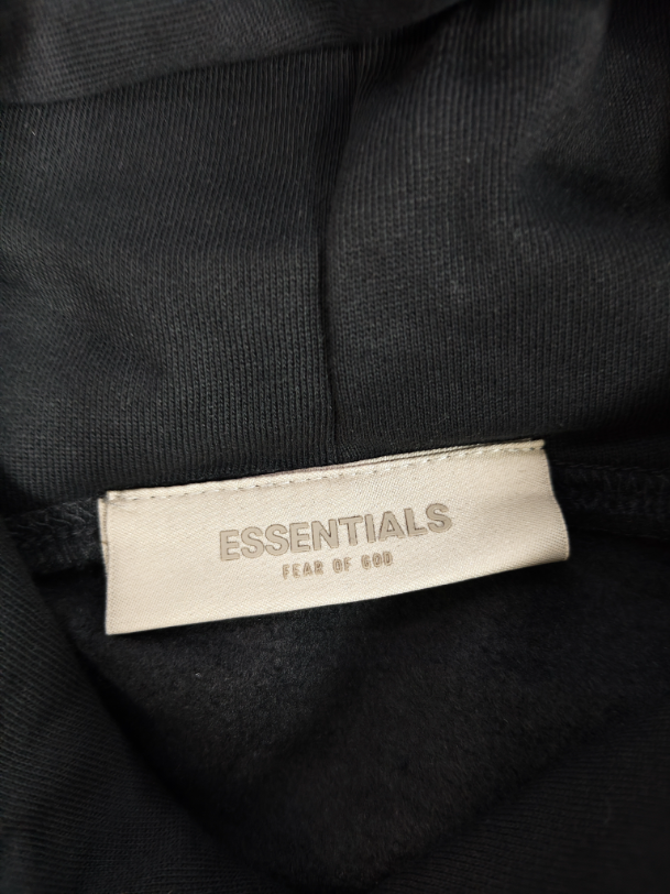 Black Essentials Hoodie
