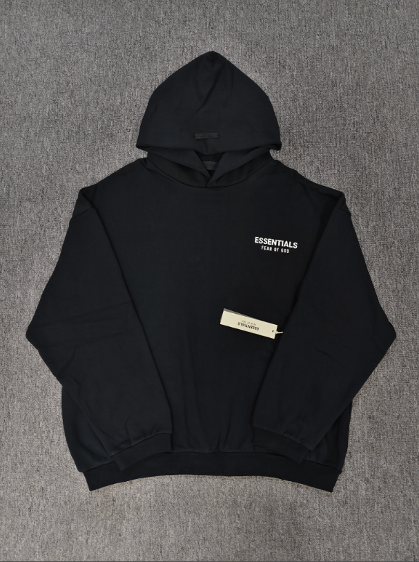 Black / White Essentials Hoodie