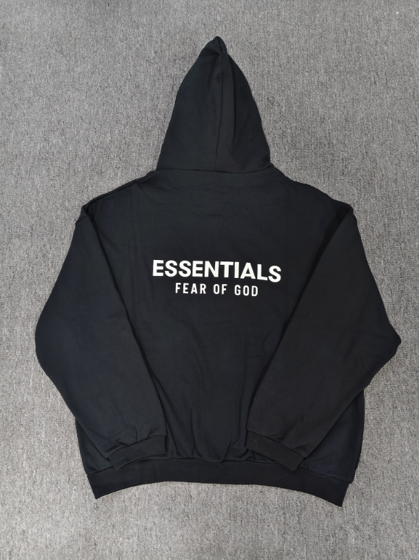 Black / White Essentials Hoodie