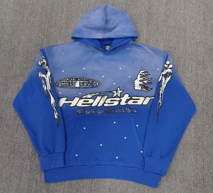 Blue Hellstar Hoodie