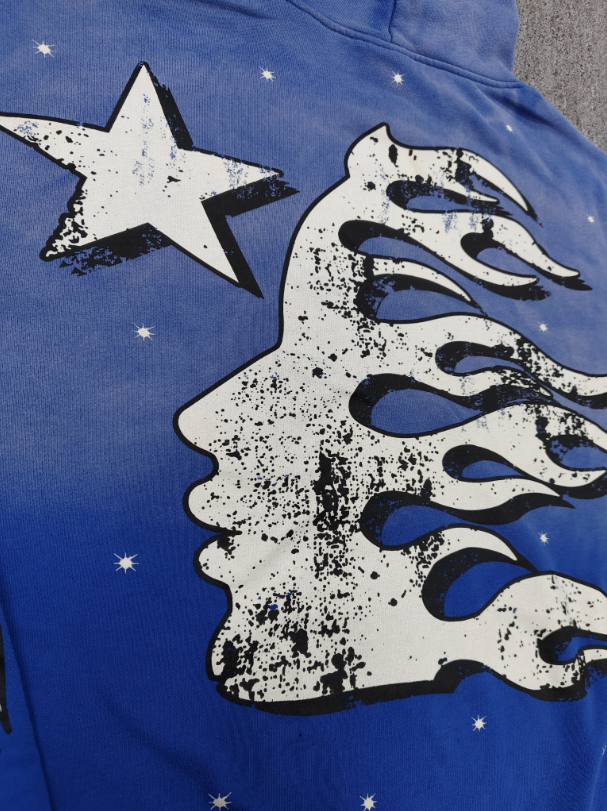 Blue Hellstar Hoodie