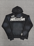Black / White Crystal Hellstar Hoodie