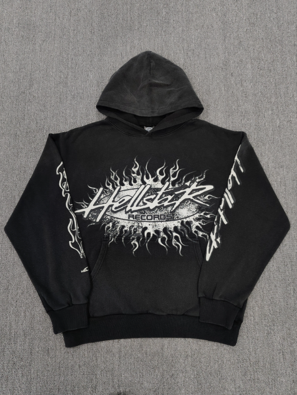 Black / White Hellstar El3c Hoodie