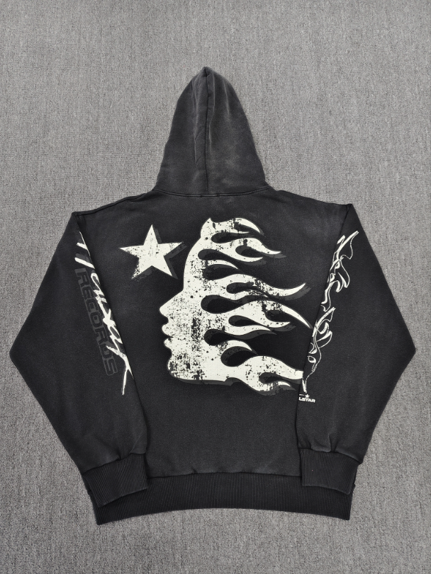 Black / White Hellstar El3c Hoodie