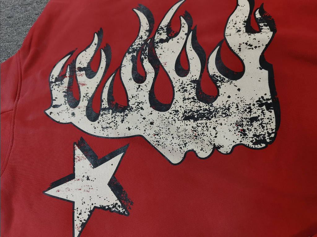 Red / White Hellstar El3c Hoodie
