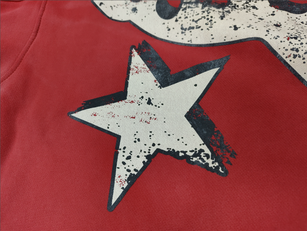 Red / White Hellstar El3c Hoodie