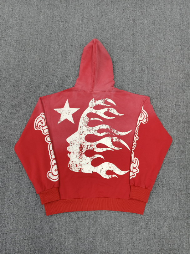 Red / White Hellstar 35 Hoodie