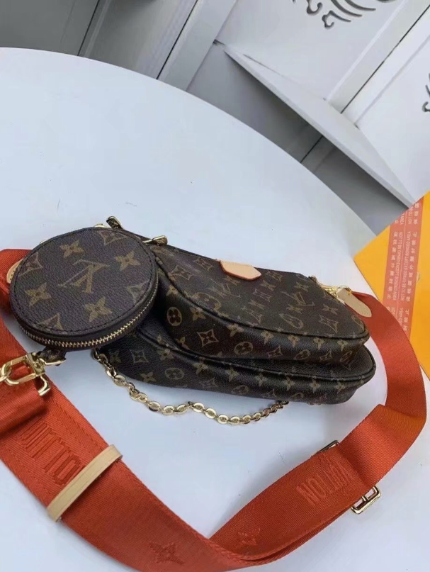 44822 LV Purse Red Strap