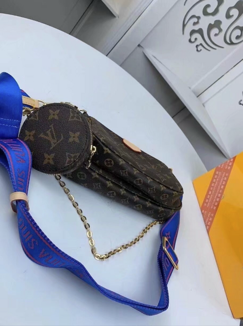 44821 LV Purse Blue Strap