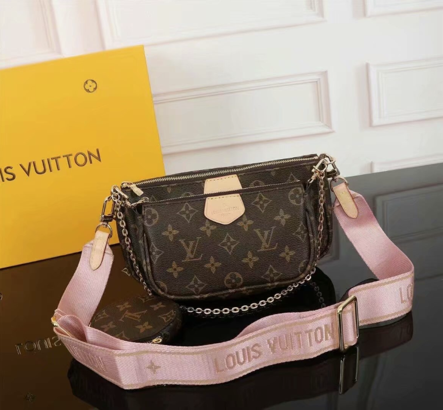 44819 LV Purse Pink Strap
