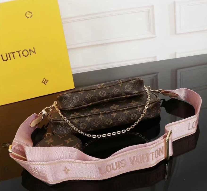 44819 LV Purse Pink Strap