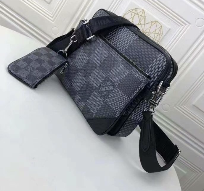 Monogram Shadow LV Bag Grey & Black