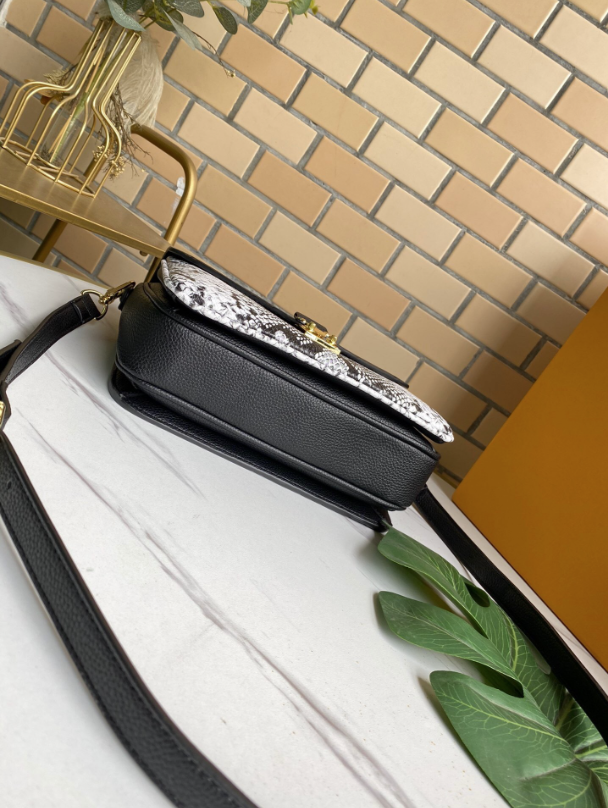 320 LV Purse Black Snake Skin