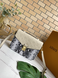 318 LV Purse Cream Snake Skin