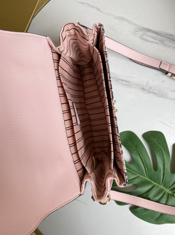 317 LV Purse Pink Snake Skin