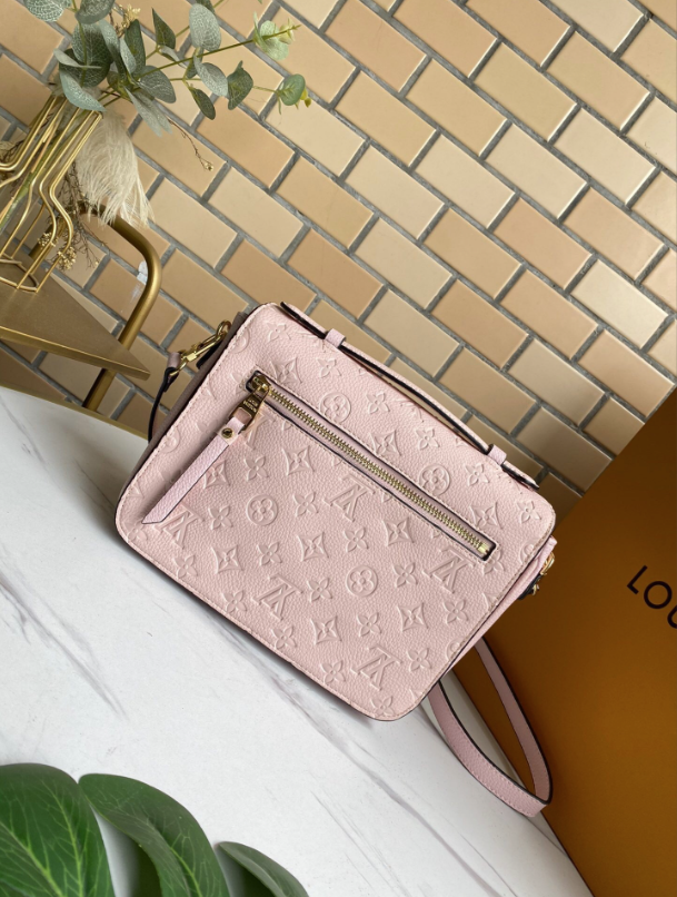 317 LV Purse Pink Snake Skin