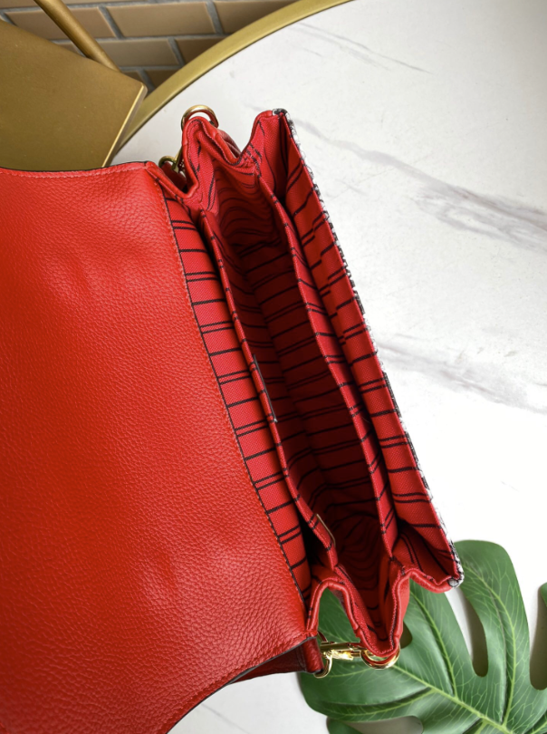 316 LV Purse Red Snake Skin