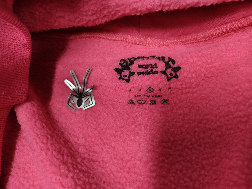 Hot Pink/Black Sp5der Hoodie