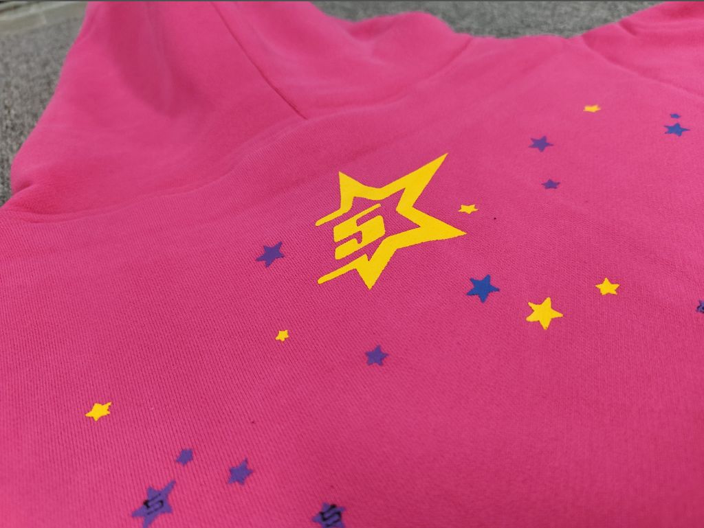 Hot Pink/Black Sp5der Hoodie