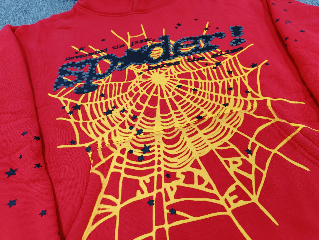 Red/Yellow Sp5der Hoodie