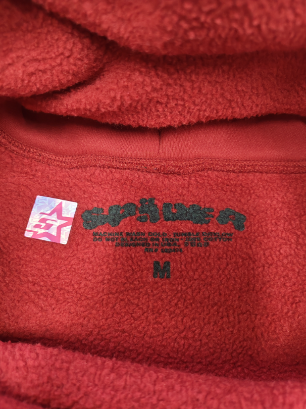 Red/Black Go Web Sp5der Hoodie