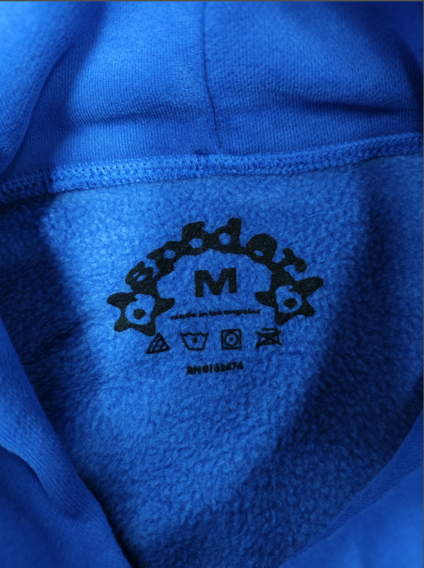 Blue/White Sp5der Hoodie