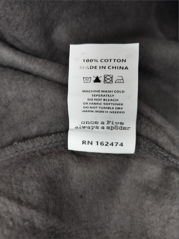 Grey/Black Rhinestone Sp5der Hoodie