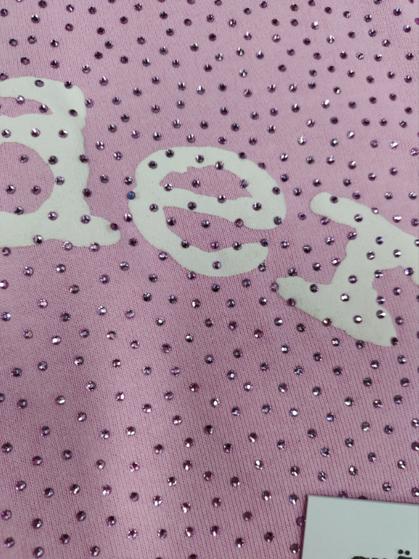 Light Pink Rhinestone Sp5der Hoodie