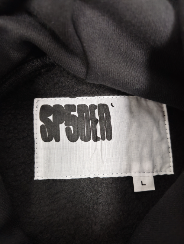 Black/White Rhinestone Sp5der Hoodie