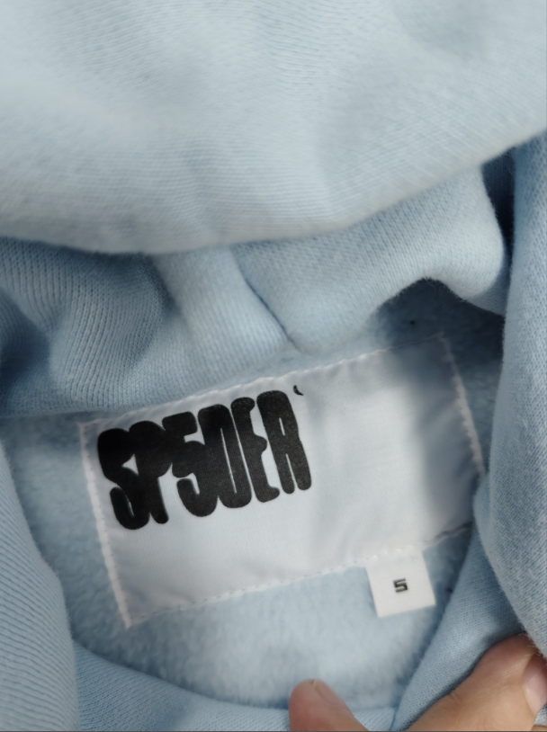 Light Blue Multicolor Go Web Sp5der Hoodie