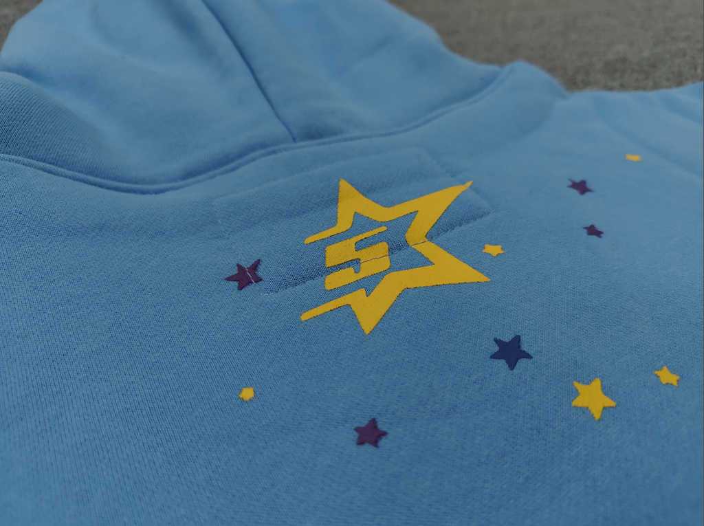 Blue / Black Go Web Sp5der Hoodie