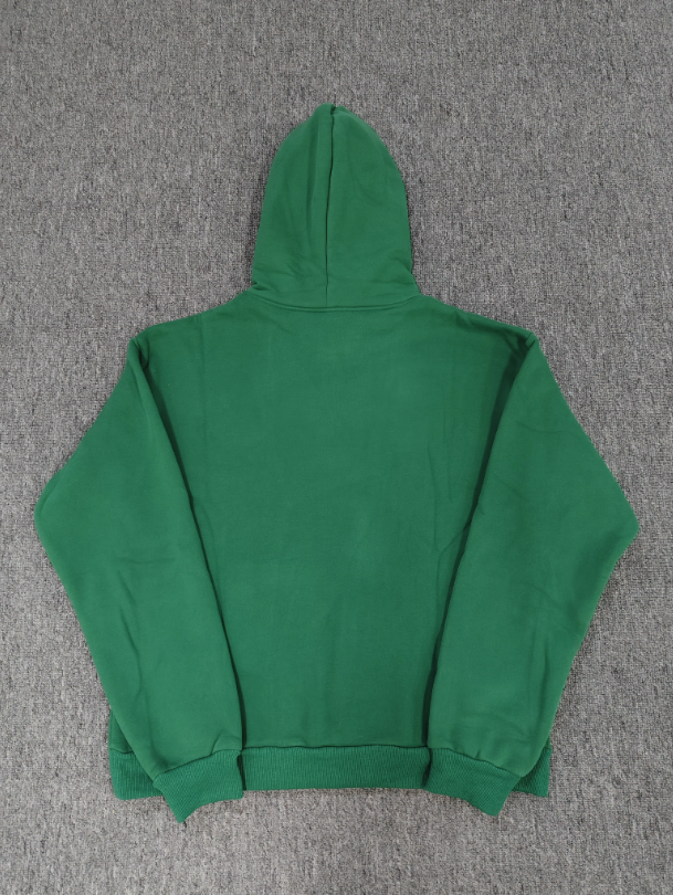 Green / Black Go Web Sp5der Hoodie