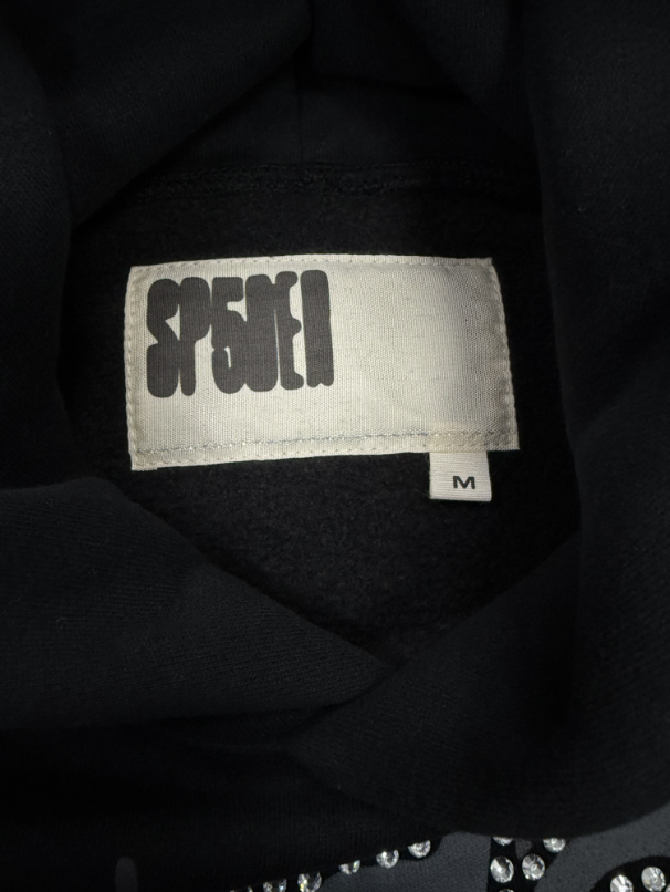 Black / Grey Go Web Sp5der Hoodie